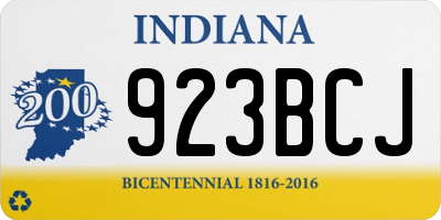 IN license plate 923BCJ