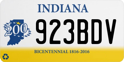 IN license plate 923BDV