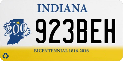 IN license plate 923BEH