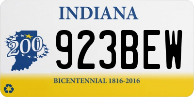 IN license plate 923BEW