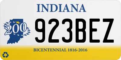 IN license plate 923BEZ