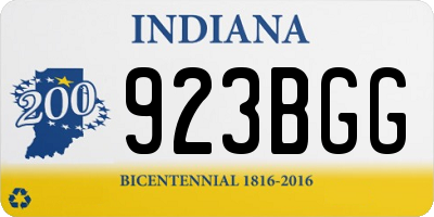 IN license plate 923BGG