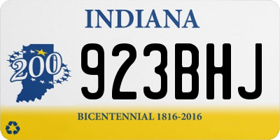 IN license plate 923BHJ