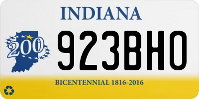 IN license plate 923BHO