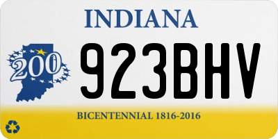 IN license plate 923BHV