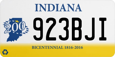 IN license plate 923BJI