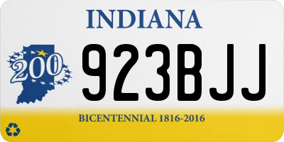 IN license plate 923BJJ