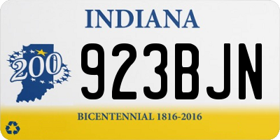 IN license plate 923BJN