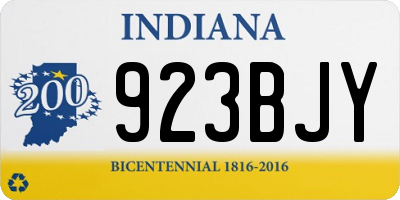 IN license plate 923BJY
