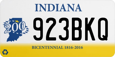 IN license plate 923BKQ