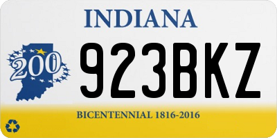 IN license plate 923BKZ