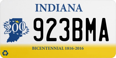 IN license plate 923BMA