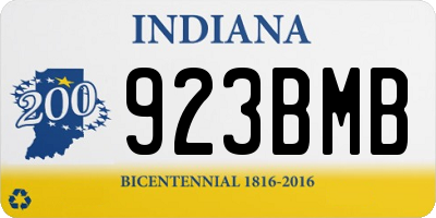 IN license plate 923BMB