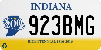 IN license plate 923BMG