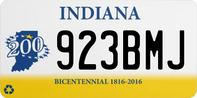 IN license plate 923BMJ