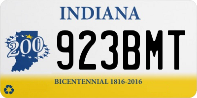 IN license plate 923BMT