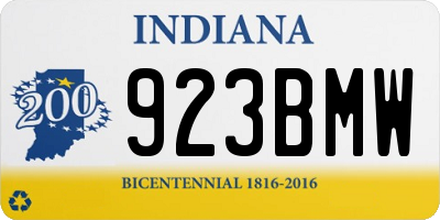 IN license plate 923BMW