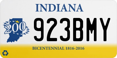 IN license plate 923BMY