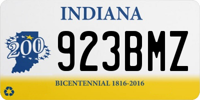 IN license plate 923BMZ
