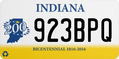 IN license plate 923BPQ