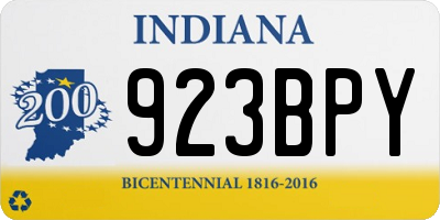 IN license plate 923BPY