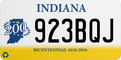 IN license plate 923BQJ