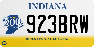 IN license plate 923BRW