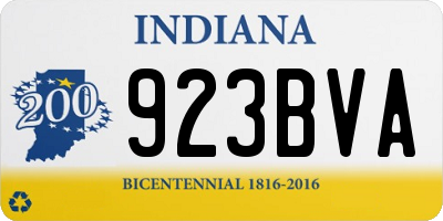 IN license plate 923BVA