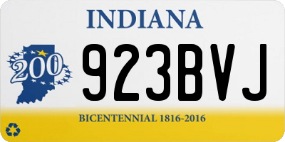 IN license plate 923BVJ