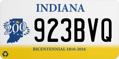IN license plate 923BVQ