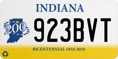 IN license plate 923BVT