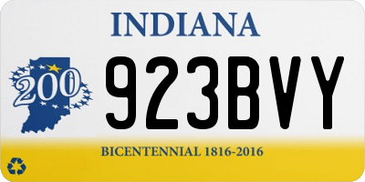 IN license plate 923BVY