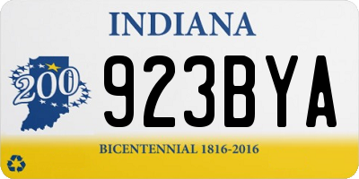 IN license plate 923BYA
