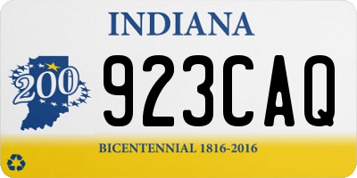 IN license plate 923CAQ