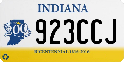 IN license plate 923CCJ