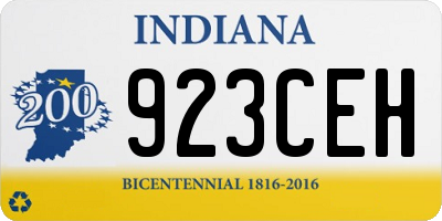 IN license plate 923CEH