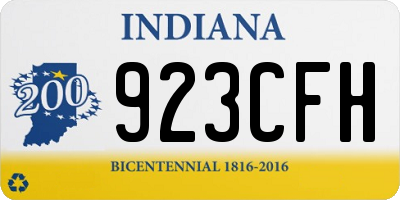 IN license plate 923CFH