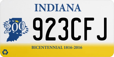 IN license plate 923CFJ