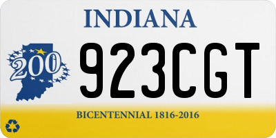 IN license plate 923CGT