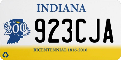 IN license plate 923CJA