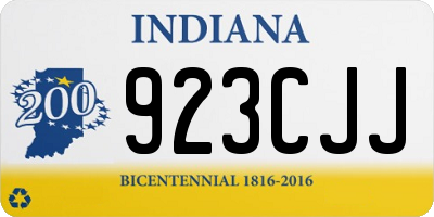 IN license plate 923CJJ