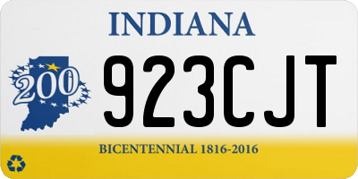 IN license plate 923CJT