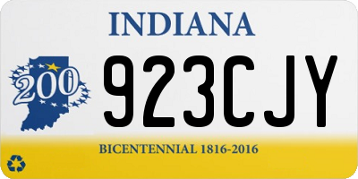 IN license plate 923CJY