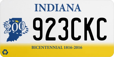 IN license plate 923CKC