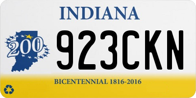 IN license plate 923CKN