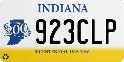 IN license plate 923CLP