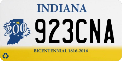 IN license plate 923CNA