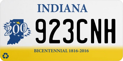 IN license plate 923CNH