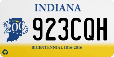 IN license plate 923CQH