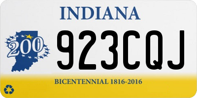IN license plate 923CQJ